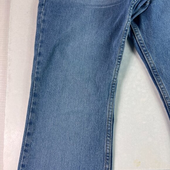 Y2K Levi's Jean Women 32x30* 515 Mid Rise Boot Cut Blue Faded Denim Tag 12M Miss - Picture 4 of 16